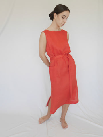 NICO DRESS - TANGERINE