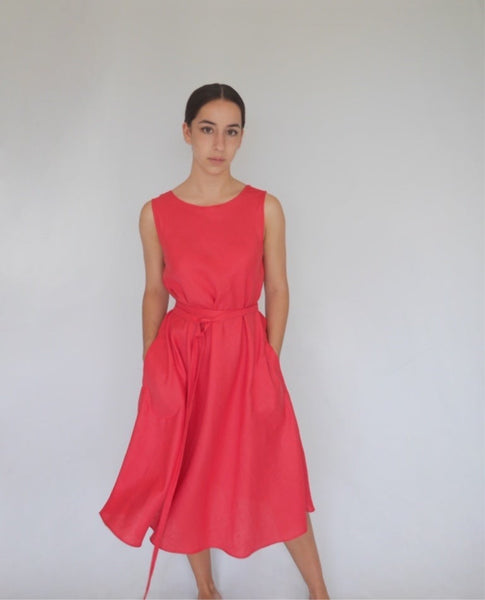 ALBA DRESS - STRAWBERRY